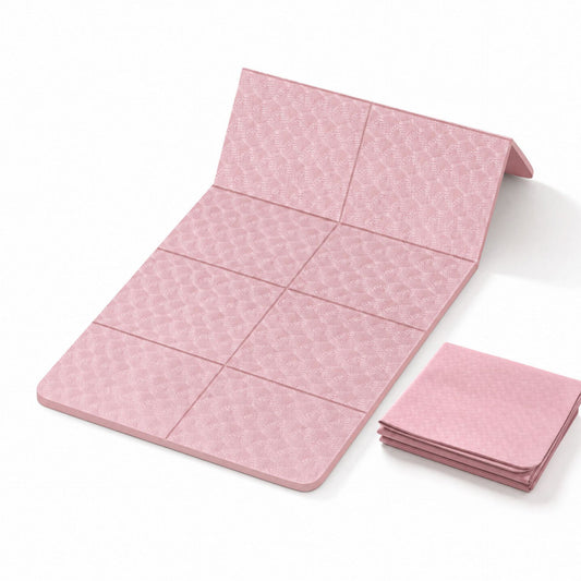 Tpe Foldable Yoga Mat, Portable Non-Slip Home Fitness Mat, Thickened Mat For Sleeping, Silent Mat For Student Dormitories