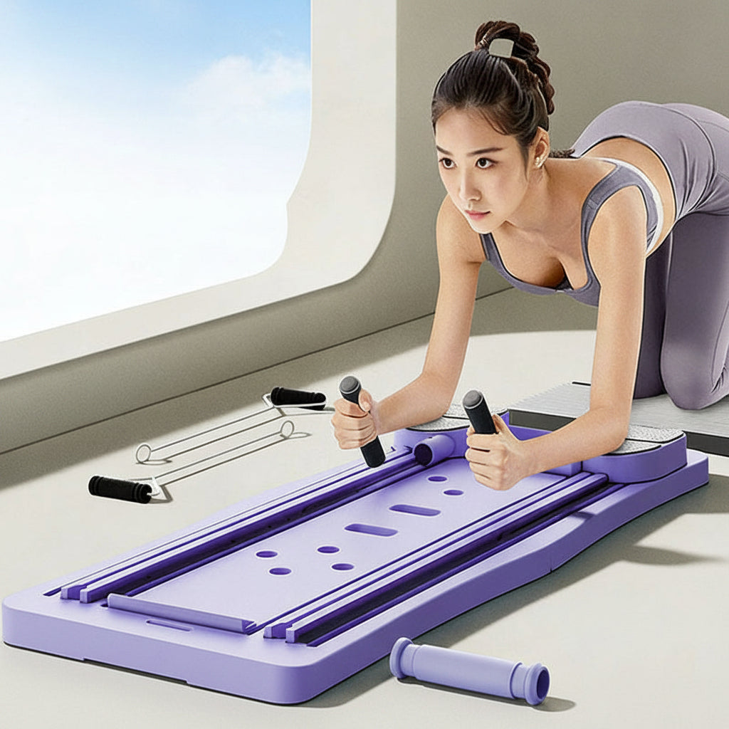 Cross-Border Abdominal Fitness Wheel With Automatic Rebound, Multifunctional Fitness Board, Foldable Push-Up Stand Board, Abdominal Exercise Equipment