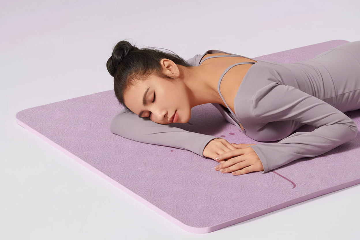 Manufacturer Tpe Yoga Mat Non-Slip Thickened Widened Shock-Absorbing Jump Rope Dance Fitness Mat Home Exercise Mat Dropshipping
