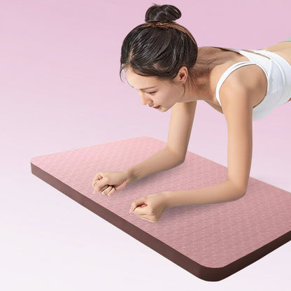 Abdominal Wheel Flat Support Mat Yoga Kneeling Mat Thickened Ankle Pilates Balance Soft Collapse Mat Tpe Material Kneeling Mat